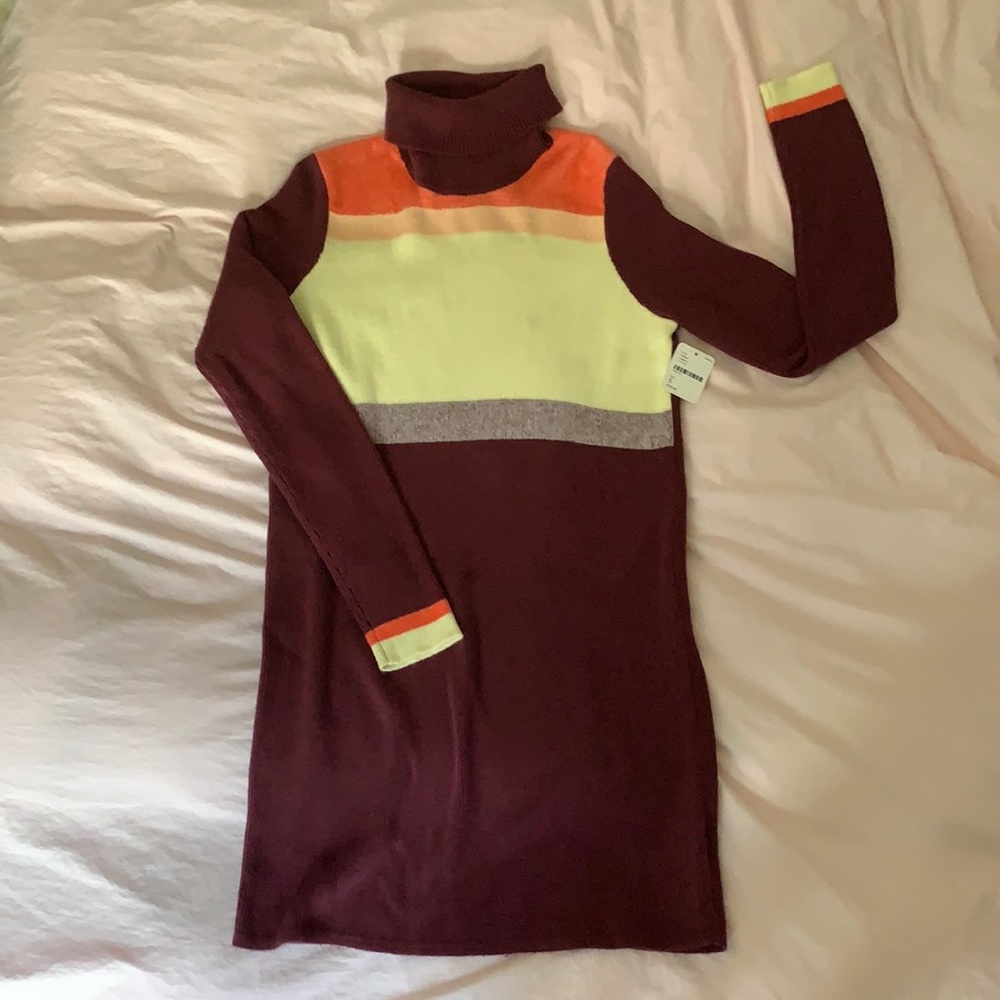 Free People 70’s turtleneck sweater dress S NWT